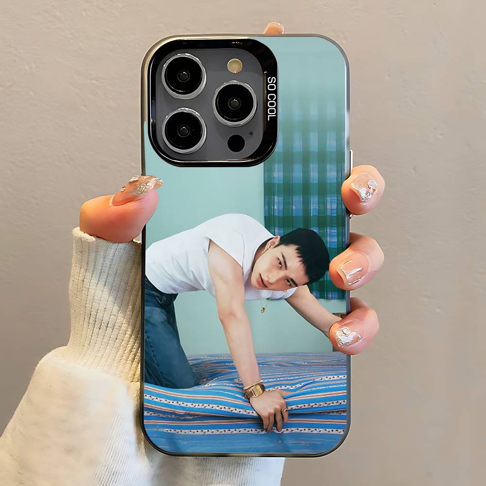 Korea Singer H-Hyunjins Phone Case For iPhone 16,15,14,13,12,11,Pro,Max,Plus,Mini,SE Anti Fall Black Matte Hard Bumper
