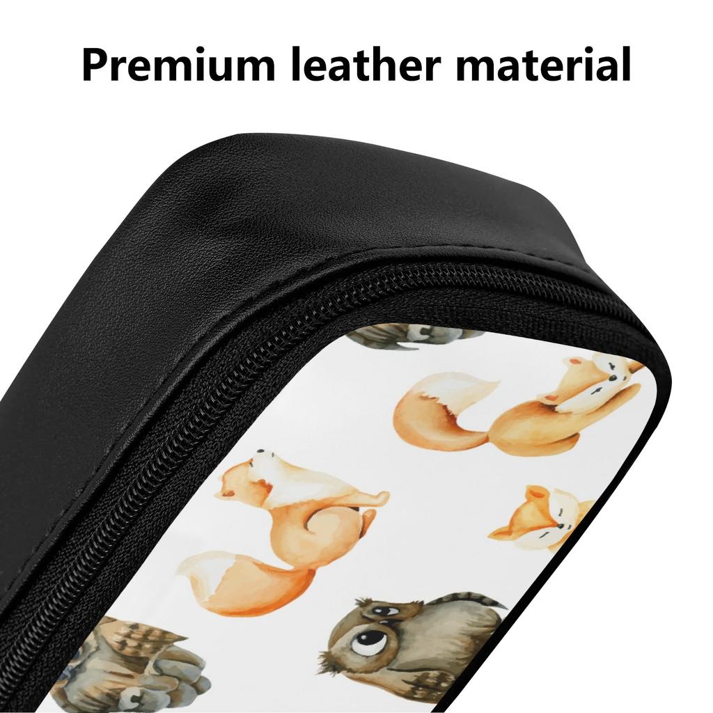 Easy Clean Faux Leather School Supply Case for Students and Professionals for College Office Business