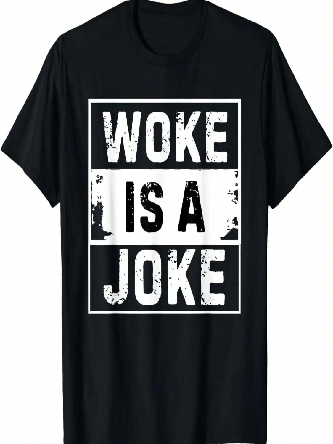 Woke Is A Joke Anti Woke Conservative USA Funny T-Shirt S разноцветный