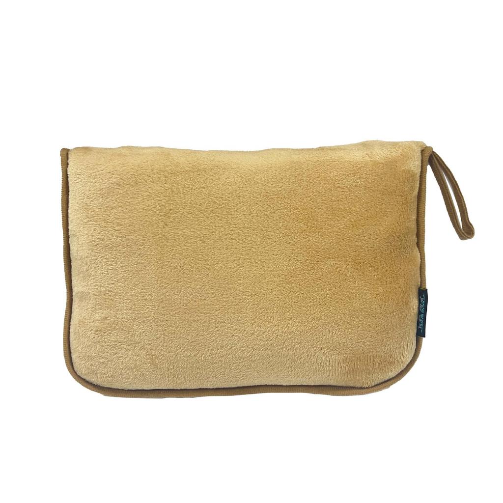 Pătură auto multifuncțională 2-în-1 din flanel și pernă cu logo și fermoar