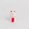 Wooden Lucky Cat Figurine With Modern Minimalist Design For Home Office Decor And Gift Giving