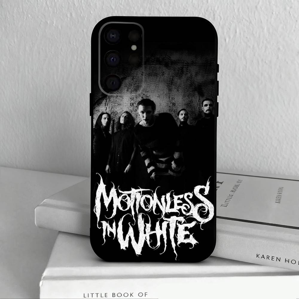 

M-Motionless in W-White Band Phone Case For Samsung S25,S24,S21,S22,S23,S30,Ultra,S20,Plus,Others Soft Black Case Samsung S30Ultra5G