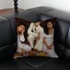 Classic And Nostalgic EEat Drink Man Womans Cushion Cover Pillow Case Antidustmite Invisible zipper silky plush cushion