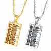 Elegant Sturdy Stainless Steel Abacus Charm Necklace with Portable Designs for Stylish Outfits Accessory Collectors