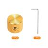 uxcell Aluminum Potentiometer Inner Diameter x Outer Diameter x Universal Volume Control Knobs for Guitar and Linear Gold Finish 8-Pack Knobs, 1/4"