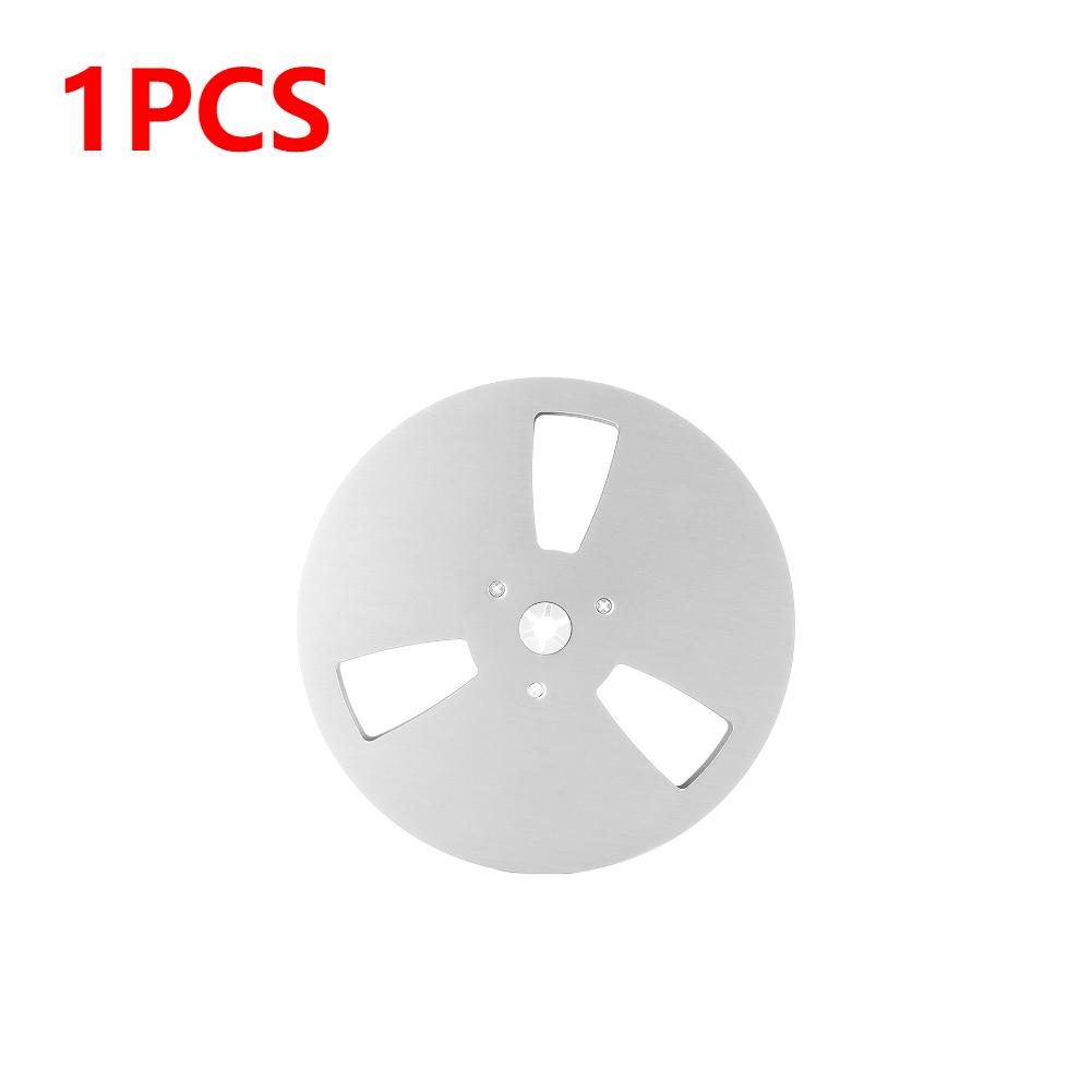 1/2PCS Blank Tape Reel 1/4 7 Inch Empty Tape Reel Aluminum Alloy 3 Holes Recording Takeup Reel for Reel To Reel Tape Player