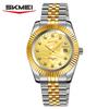 Analog Quartz Watch for Men Stainless Steel Band 30M Waterproof Luminous Date Window Diamond Hour Markers Fashion Men's Watches