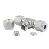 Lab 5000-PSI Tee 3 Ways 1/8 1/4 3/8" 1/2" 3/4" 1" 2-25mm Compression Union 316L Stainless Steel Plumbing Splitter Fitting Reduce