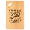Planche À Découper - PLANETEE - J'peux Pas Minimaliste - Bambou 30×20×0,9 Cm - Gravure Laser - Trou 24 Mm