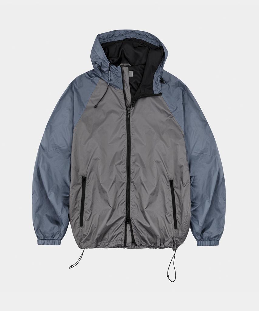 LETTERCOMO Two-Tone Shell Windbreaker Urban Blue