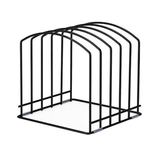 

Trays Storage Rack Metal Tray Kitchen Counter Organizer for Cutting Board Rack Modern Versatile Pallet