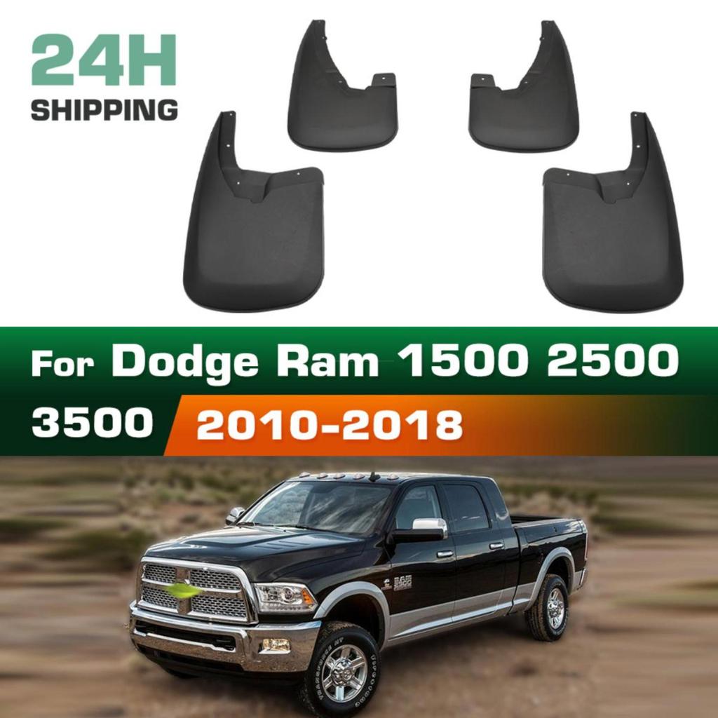 4PCS Splash Guards Mudguards Compatible with Dodge Ram 1500 2500 3500 2010 2011 2012 2013 2014 2015 2016 2017 2018