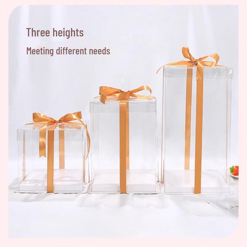 MDNG 6-inch Double Layer Transparent Cake Box