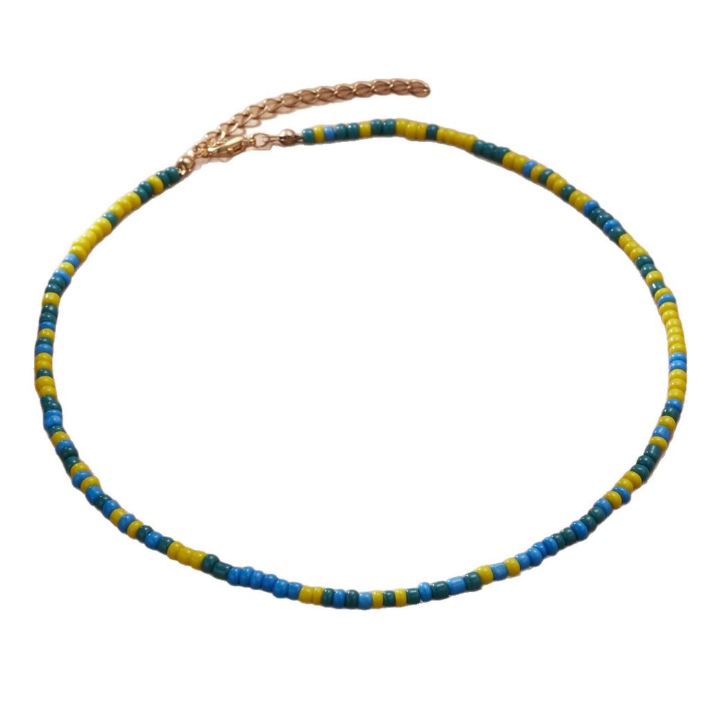 Collana di Perline di Vetro Color Caramella: Gioielli fatti a mano da 2 mm/3 mm per donna