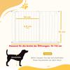 Wide Dog Safety Gate, with Door Pressure, for Doorways, Hallways, Staircases - White