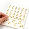 20 Sheets Glitter Musical Note Sticker Teacher Reward Decal Adhesive Label For Educators To Inspire Children Learners