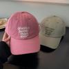 The New Letter Embroidered Soft-top Baseball Cap Shows the Small and Versatile Korean Version of the Couple's Cap Is Unisex