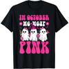 Ghost Wear Pink Breast Cancer Warrior Funny Ghost Halloween T-Shirt for Women Casual Daily Four Seasons Tees Graphic