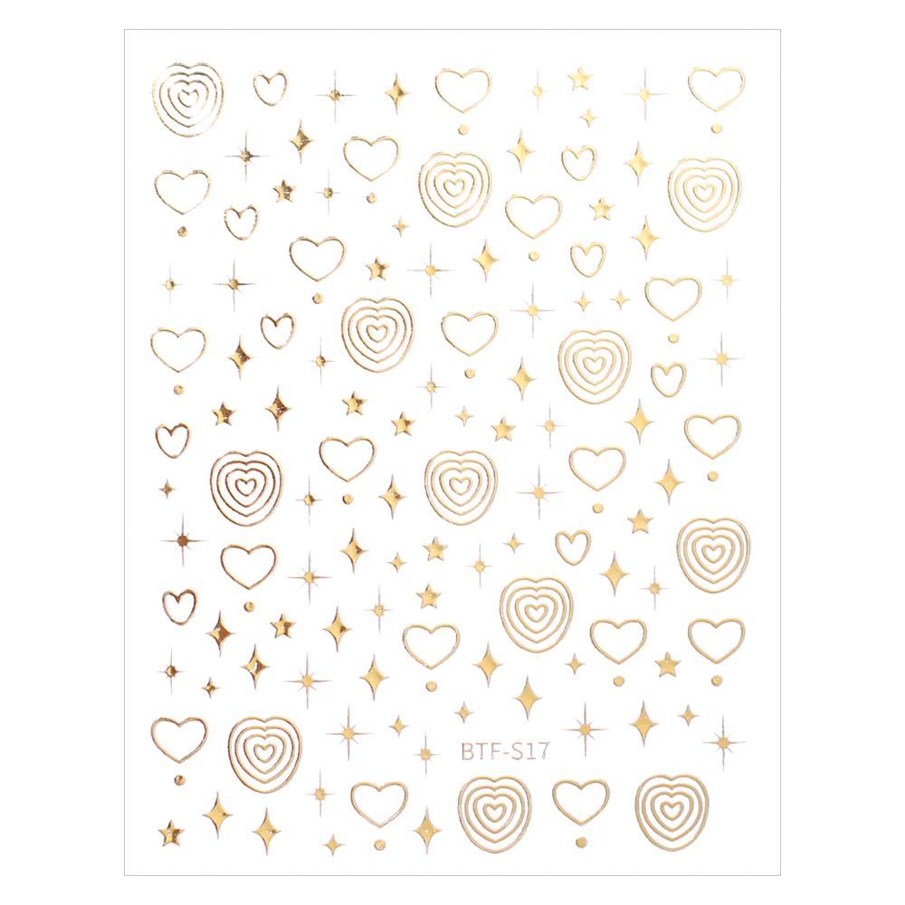 1 buc autocolant French Love Circle Nail Art