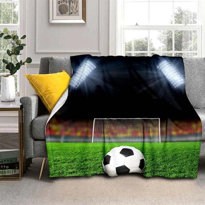 3D Print Football  Blanket For All Season,Warm and Soft Blanket  For Couch Sofa Office Home Travel Camping Birthday Gift