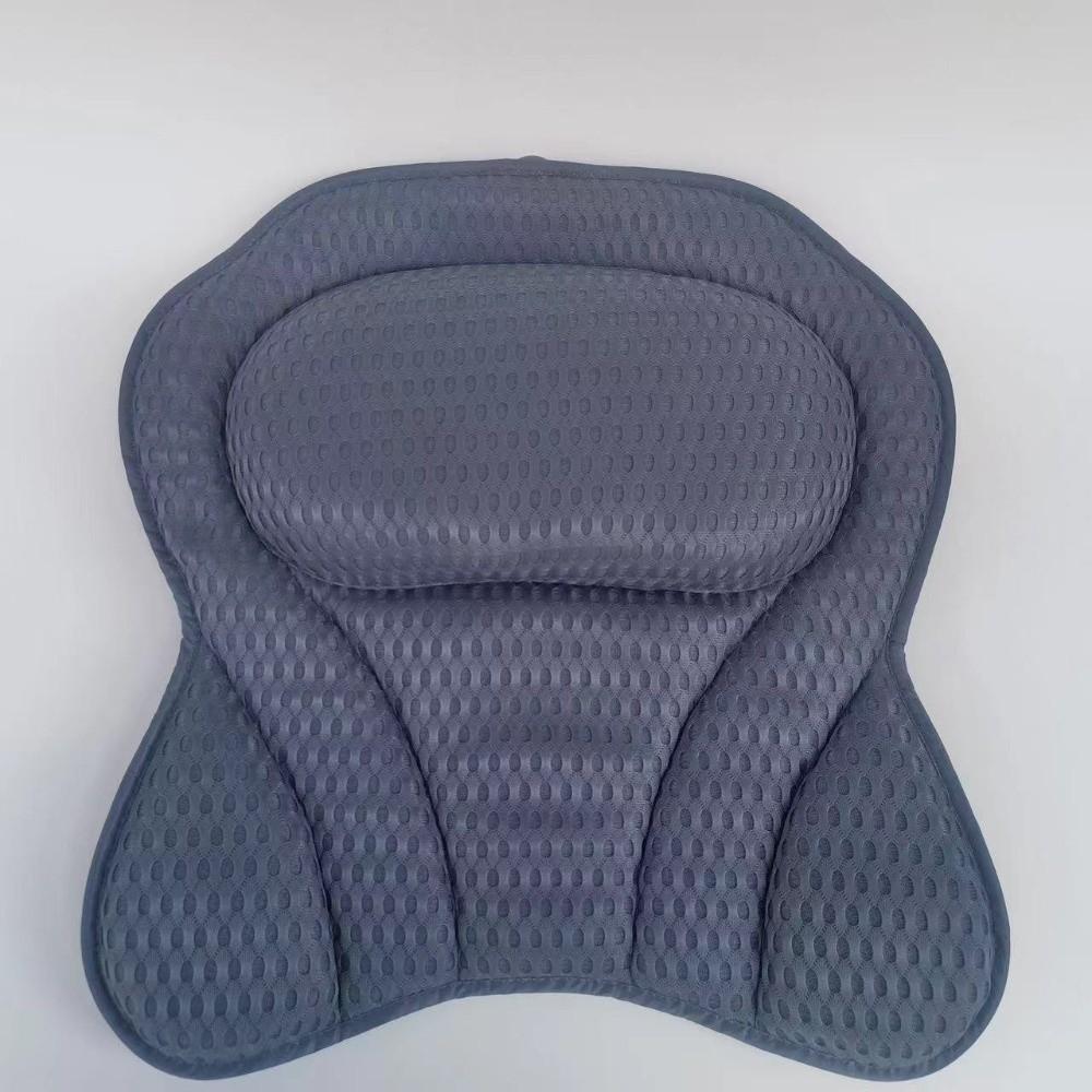 

New 4D Mesh Fabric Bath Rest Pillow Soft Non-Slip Bath Tub Pillow Neck Support with Suction Cups Bathtub Pillow Relaxing Bath