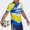 Adidas Gestreiftes Kurzarm-Fußballtrikot Juventus Zweites Auswärtsspiel Spielerversion Herren Trikot Gelb GM7175