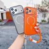 Wrist Strap Armor Case for iPhone 11-17 Pro Max Wireless Charging
