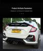 Honda 10th Gen Civic Hatchback No-Drill Sport Tail Wing Deflector (2016-2021)