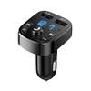 1/12pcs Car Mp3 Player Dual USB Fast Charger Bluetooth Receiver Compatible With 5.0 Fm Transmitter USB Flash Drive Plug Car Kit