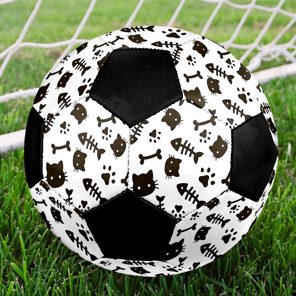 1PC Cat Fish Bone Soccer Ball Size 5 Football Machine Sewn Indoor/Outdoor Universal Football W57 Size 5
