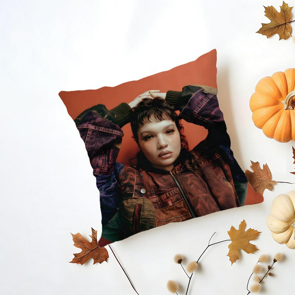 Fashion New Pop Singer LLola Young Cushion Cover Washable Linen Pillowcase Soft for Daily Sofa Bed Home Room Decor