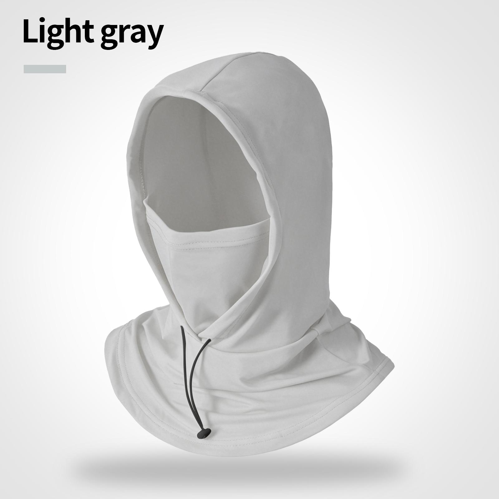 1 Stück kühlende atmungsaktive Sturmhaube Gesichtsmaske Sonnenschutz UV-Schutz Kapuze Maske für Radfahren Angeln Laufen gray
