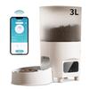 Automatic Pet Feeder Cat Food Dispenser Timed Portion Control Voice Remote Wifi Camera Smart Feeding Device for Home and Travel