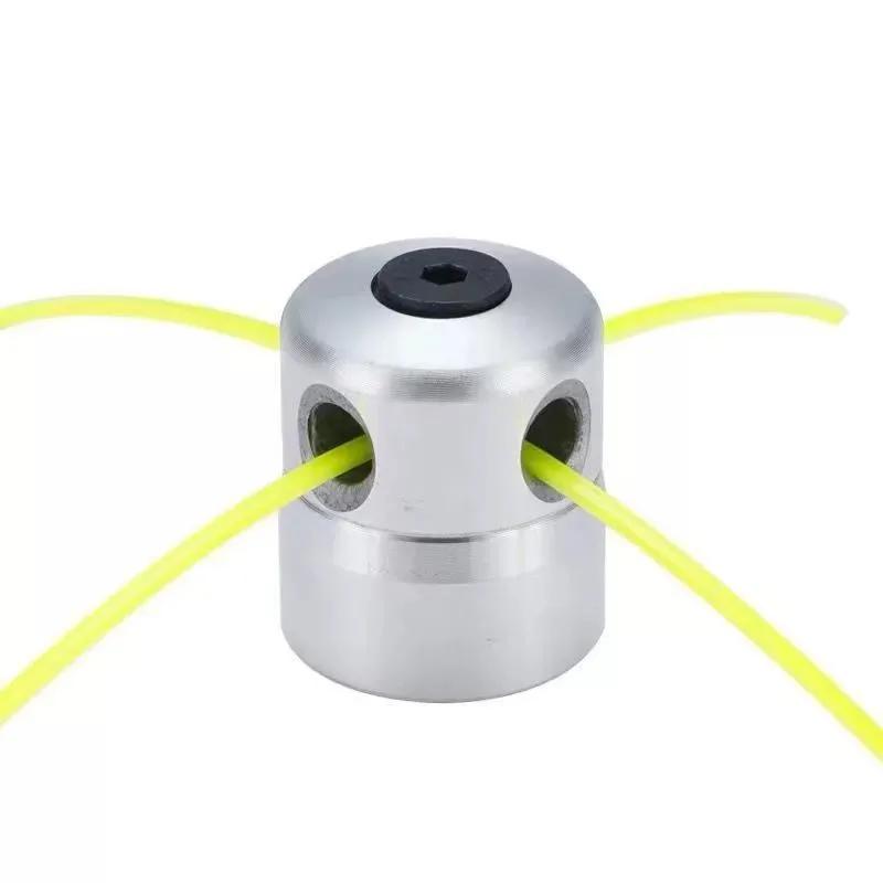 

Tool Part for Lawn Mower Cylindrical Grass Head Strimmer Mower Head Silver Aluminum Alloy Trimmer Head Cutter Accessories срібний