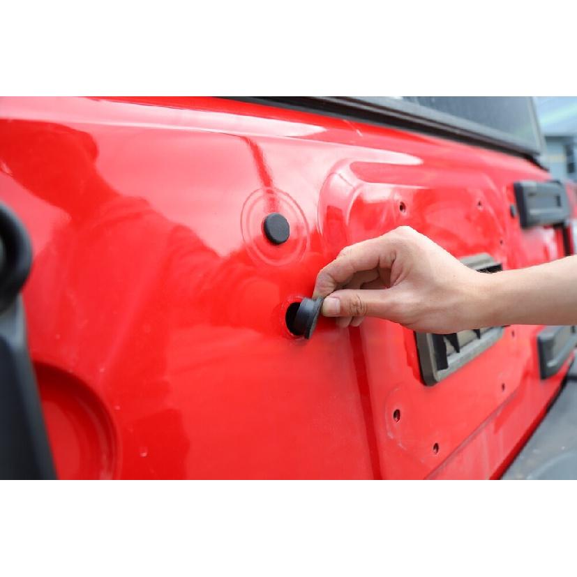 Tailgate Plug Set Spare Tire Carrier Delete Rubber For Jeep Wrangler JK 2007-17