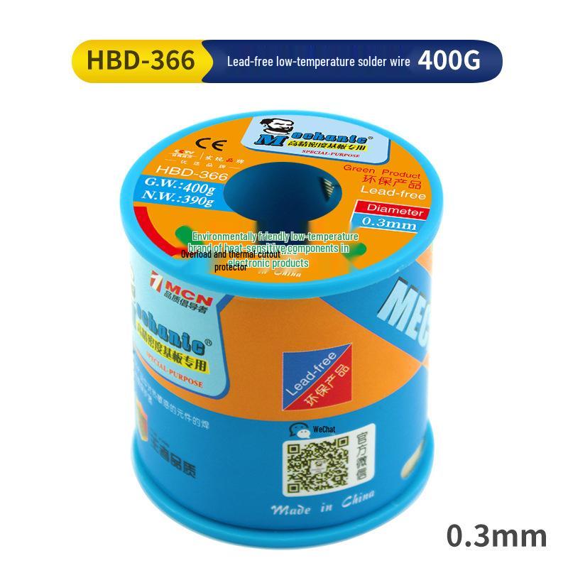 Repairman Rosin Core Solder Wire, 0.8mm, High-Brightness, Lead-Free, 0.5/0.6mm Options Available