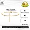 ORSA JEWELS 14K Gold Plated Paperclip Chains Tennis Bracelet For Women Zinc Alloy Sterling Zinc Alloy Handmade Bracelets Zircon SB141
