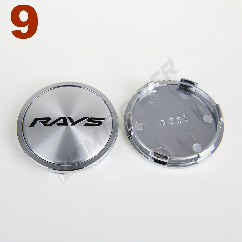 4 PIÈCES Cache-moyeu de roue OD 65 MM / ID 60 MM Logo RAYS VOLK Cache-moyeu de jante Sport Cache-moyeu central de roue