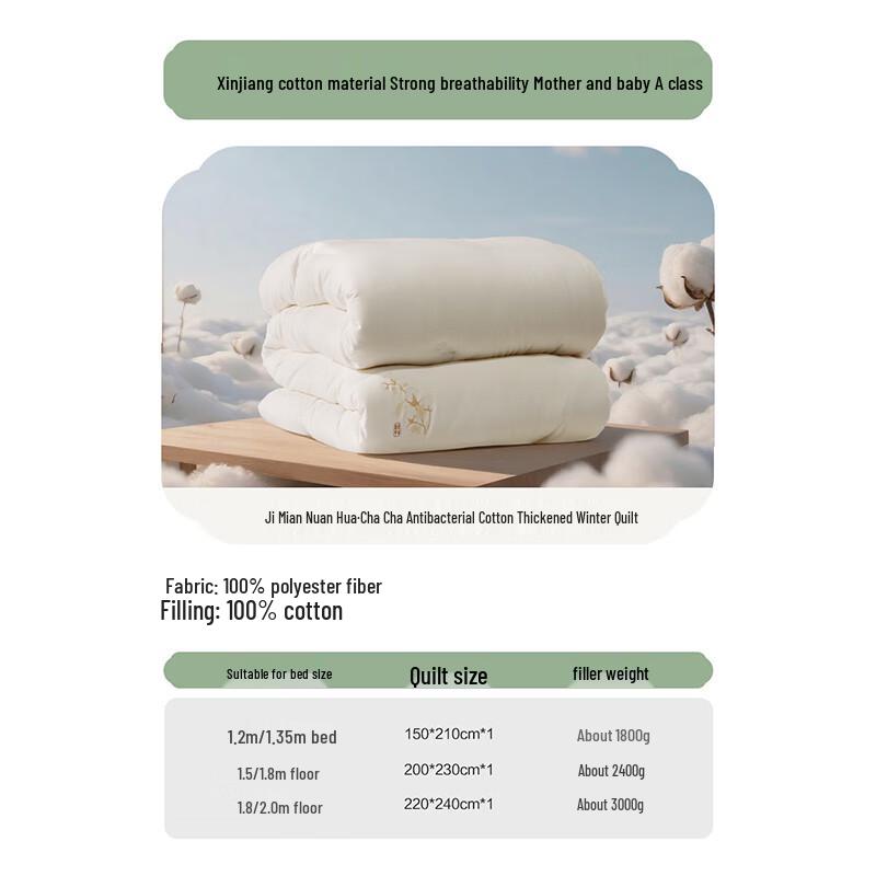 Bailisi Xinjiang Cotton Class A Antibacterial Comforter