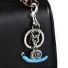 Backpack Charm Keychain Pendant Snail Design Key Holder with Lobster