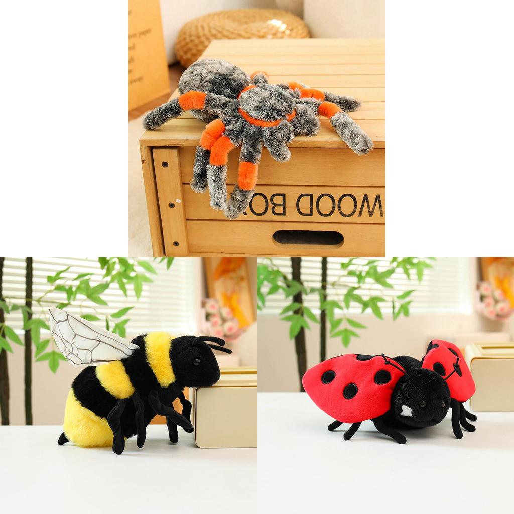 Insect Plush Animals Butterfly Spider Bee Plush Toy Soft Plush Animal For Kids Kids Gift