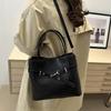 Fall New Woven Bucket Bag Women Minimalist Versatile Shoulder Crossbody High-end Handheld Purse CLE