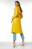 New HOT Women Yellow Trench Coat Leather Genuine Lambskin Handmade Long Party Stylish