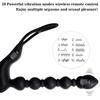 Male Anal Plug Pulling Beads Vibrator Posterior Stimulation Massager Strong Shock Masturbator Adult Products