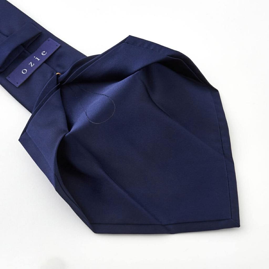 [Ogier] Men's Seven-Fold Tie, 100% Silk, Solid Color, BusinessFormal, Made in Japan, 015