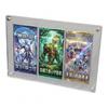 No-brand Product Trading Card Pack Display Case for 3 Unopened Packs Clear Acrylic UV Protection Tool Free Assembly 255 X 175 10 Mm