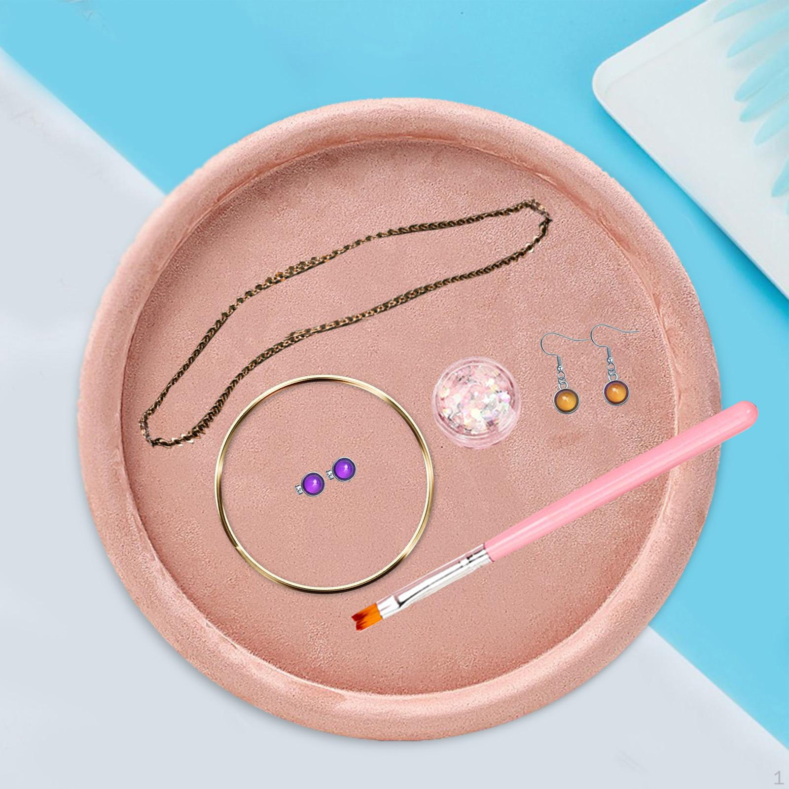 

Поднос для ювелирных изделий, органайзер, подарочное украшение, безделушка, витрина розовый