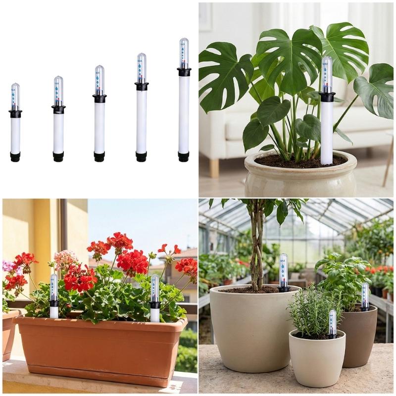 Garden Water Level Devices With Clear Scale Lines Moisture Gauge for Indoor and Outdoor Potted Flower