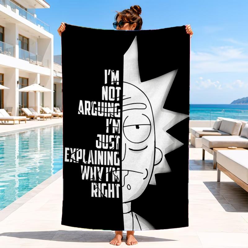 Monster Scientist Beach Towel, Microfiber Beach Towel, Perfect For Pool, Beach, Travel, Home Decor Beach Party Fan gifts