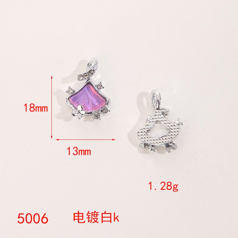 Baroque Bow Water Drop Pendant Pendant Diy Handmade Peach Heart Earrings Hand Necklace Material Bag Accessories